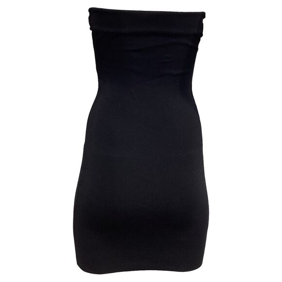 Christopher Esber Salacia Strapless Asymmetric Stretch-Knit Mini Dress in Black - Picture 5 of 8